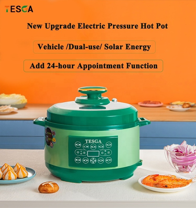 3L capacity 24V+220V solar energy/ home usage  Multifunction Electric pressure cooker