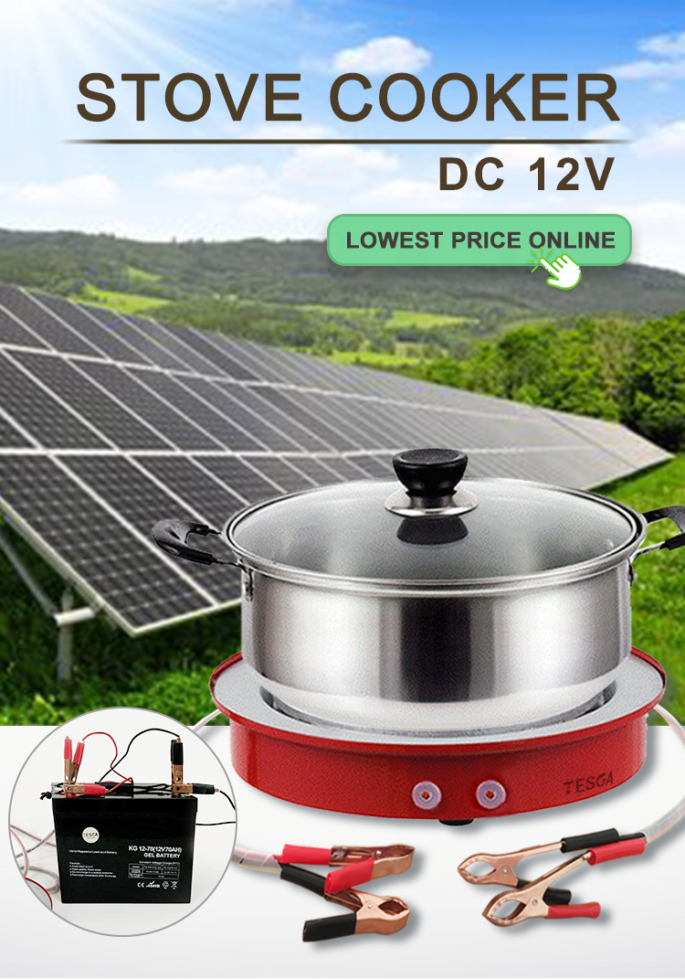 solar powered hot plate 12V dc 400W use for solar battery, car, truck, boat,RVs