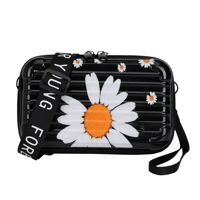 Fashion Girl cosmetic mini suitcase travel portable ABS clutch designer messenger bags