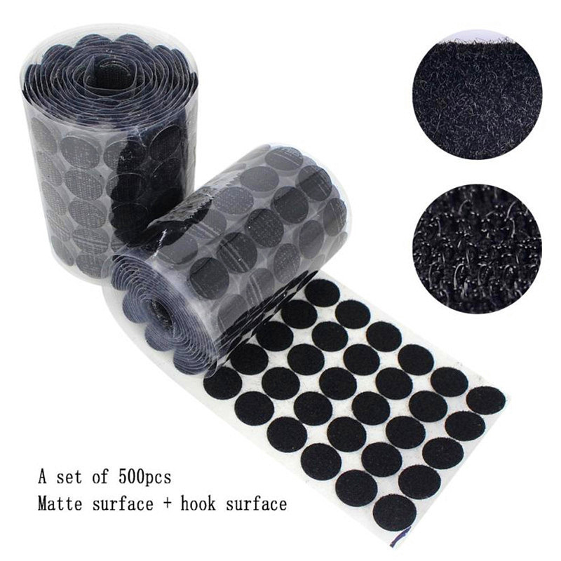 Industrial quality Adhesive strong sticky back adhesive Die-cut Velcroes  hook and loop dots