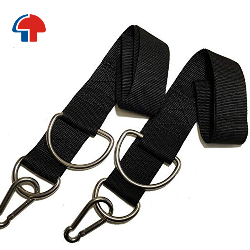 outdoor Tree Swing Hanging Strap with Heavy Duty Locking Carabiner webbing material