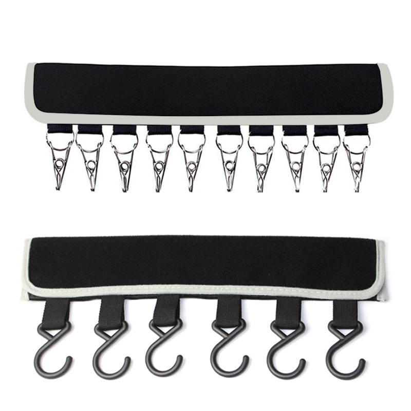 Hot sale household hangers for cloths hanger hand towel hooks with 10 clips modern clothes hanger hooks