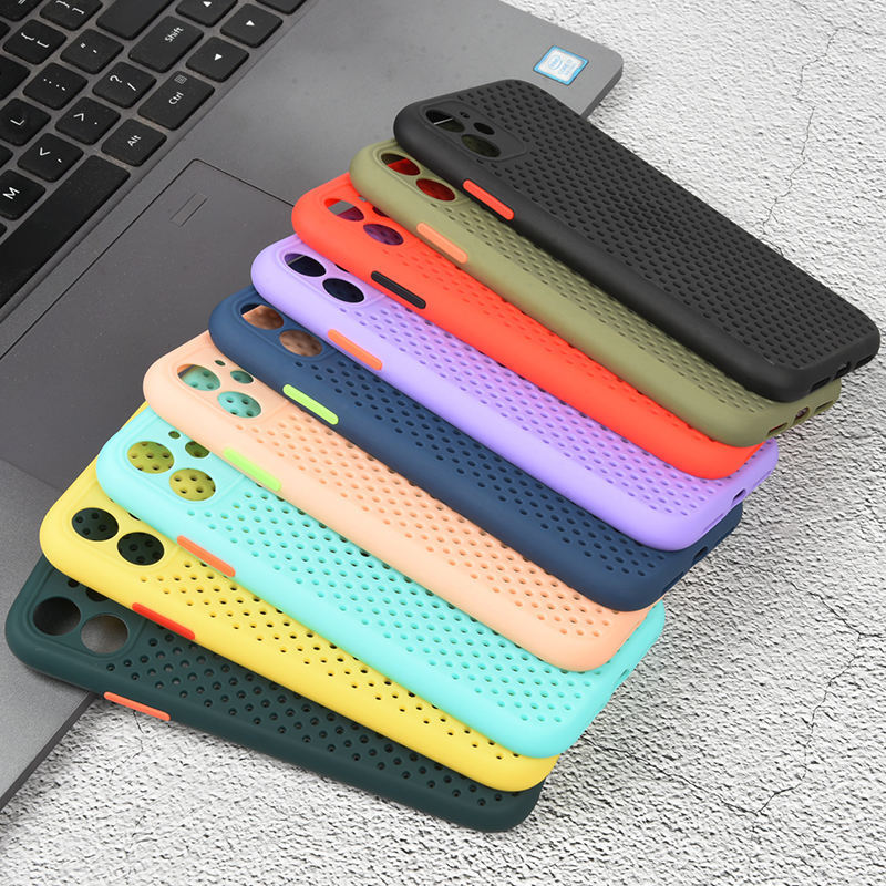 TPU Fitted Ultra Slim Cover Hollow Cooling Phone Case For iPhone 11 Pro Max 6 8 7 Plus  iPhone 11 Couque