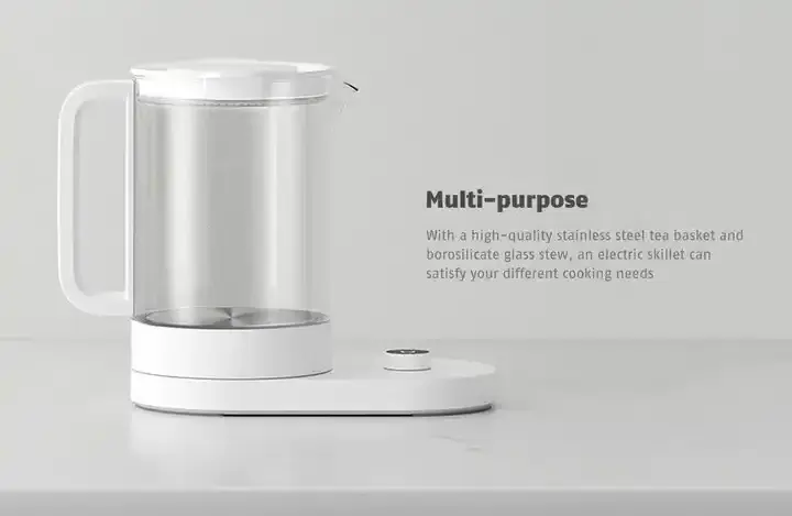 Xiaomi Mijia Smart Multifunctional Health Kettle Multiple Cooking Modes 304 Stainless Steel Glass MYSH0E1ACM Health Care Pot 1.5