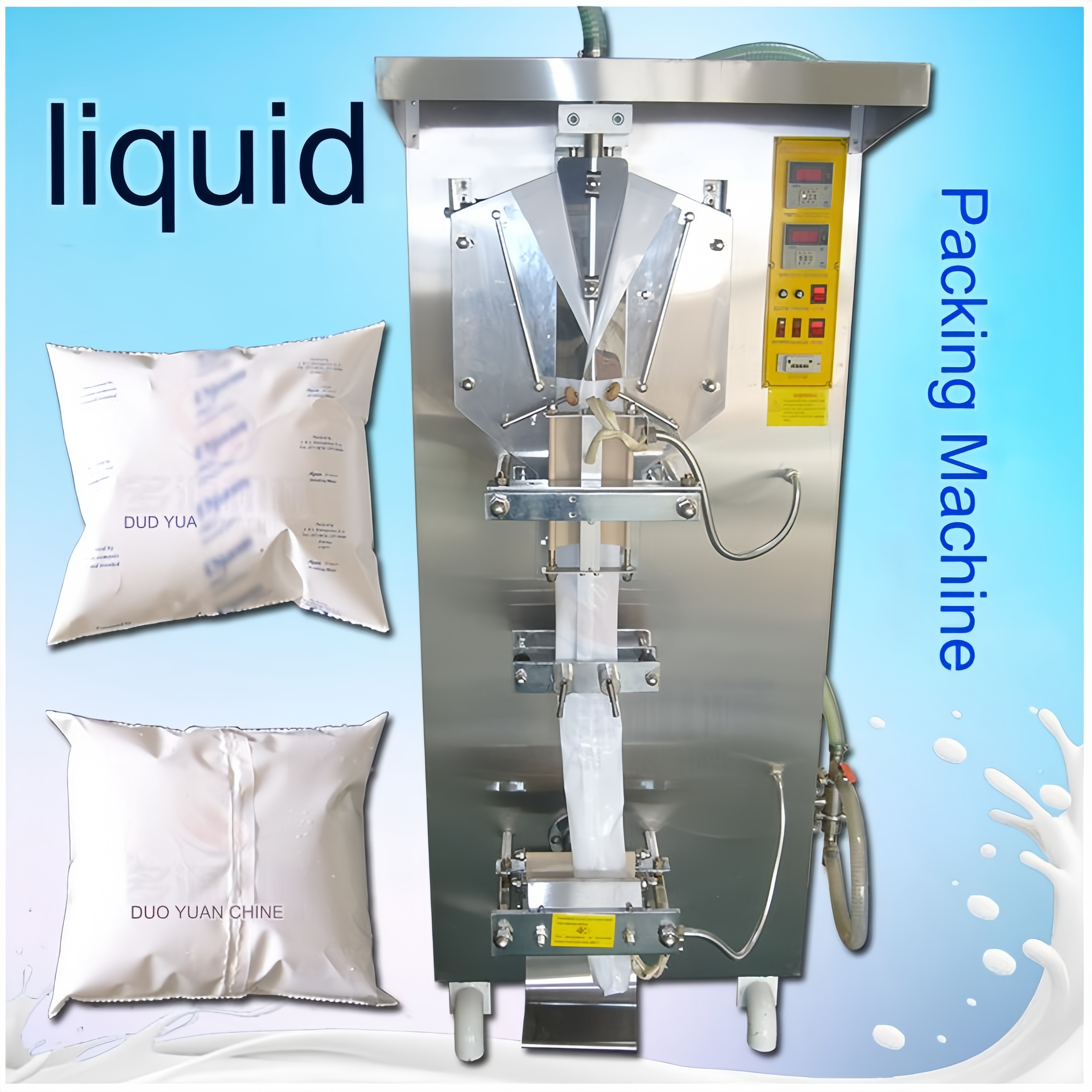 Automatic Production Plastic Pouch Bag Drinking Pure Sachet Water Filling Making Packaging Machine