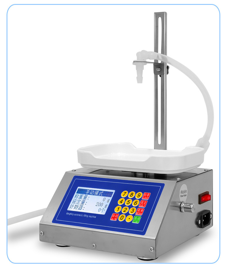 CSY3200 small weighing type quantitative liquid dispense canned Sesame Paste Edible Oil Glue Viscous Volumetric filling machine