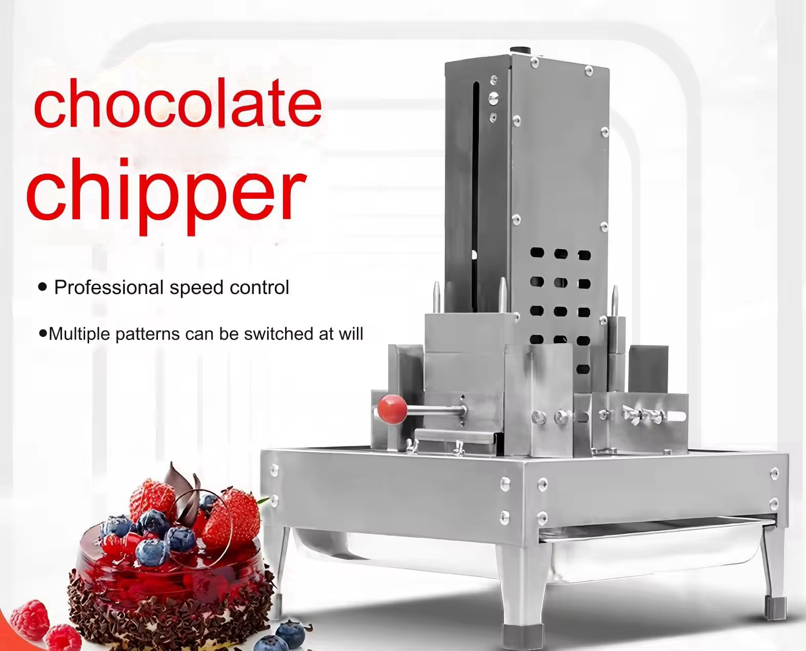 Fully automatic adjustable small chocolate shavings machine scraper shaper shredder chocolate block chipper grater machine