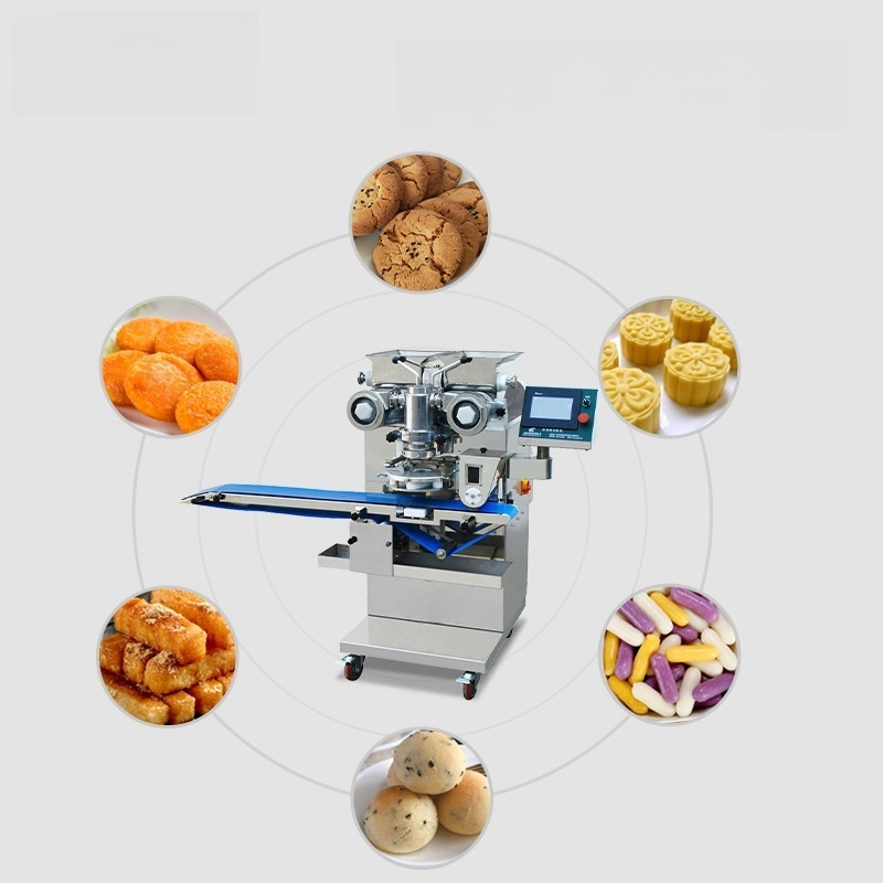 Double Hopper Arancini Maker Fig Bar Sweet Mochi Ice Cream Encrust Machine for Make Falafel