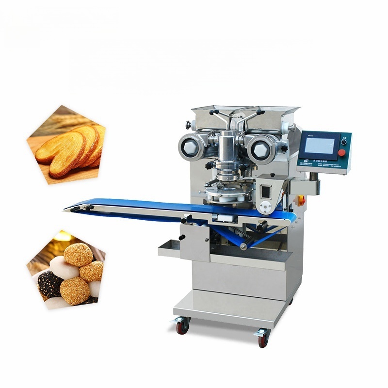 Double Hopper Arancini Maker Fig Bar Sweet Mochi Ice Cream Encrust Machine for Make Falafel