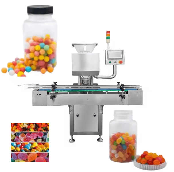 Electric Digital Laundry Beads Efficiency Gummy Bear Soft Candy Chewing Gum Tablet Rainbow Candy Counting Tablet Chip Machine