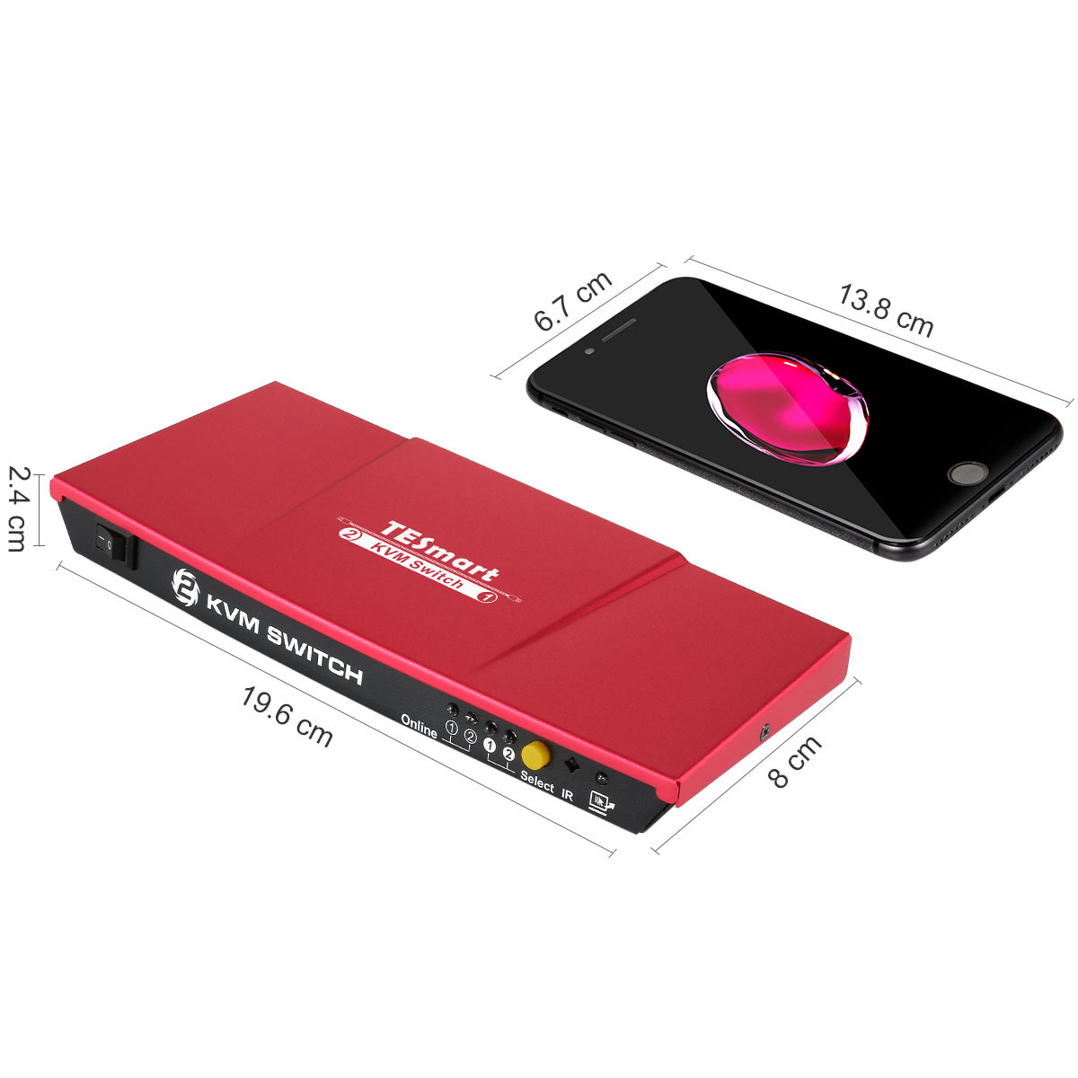 TESmart 4K 2 port USB  Hdmi Kvm Switch in Kvm 2 in 1 out Video Switch