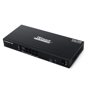 TESmart kvm switch 2x usb hdmi 4k kvm-schalter support HDCP HDR UHD 4K@60Hz 4x2 smart Dual monitor KVM switch with cables