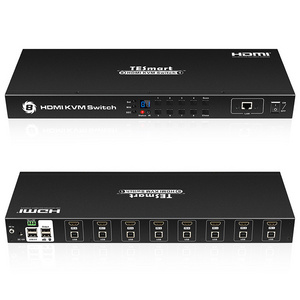 8 Port KVM Switch Made in Shenzhen 8 Port HDMI KVM Switch Support IR over IP 4k@30Hz