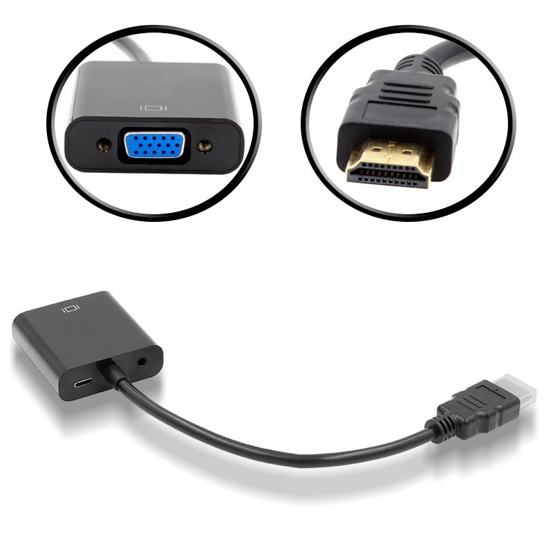 1920*1080@60Hz HDMI to VGA Adapter/Converter for Home Entertainment