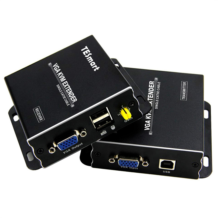 TESmart 300m Video transmitter kvm extender over CAT5 UTP USB VGA Extender