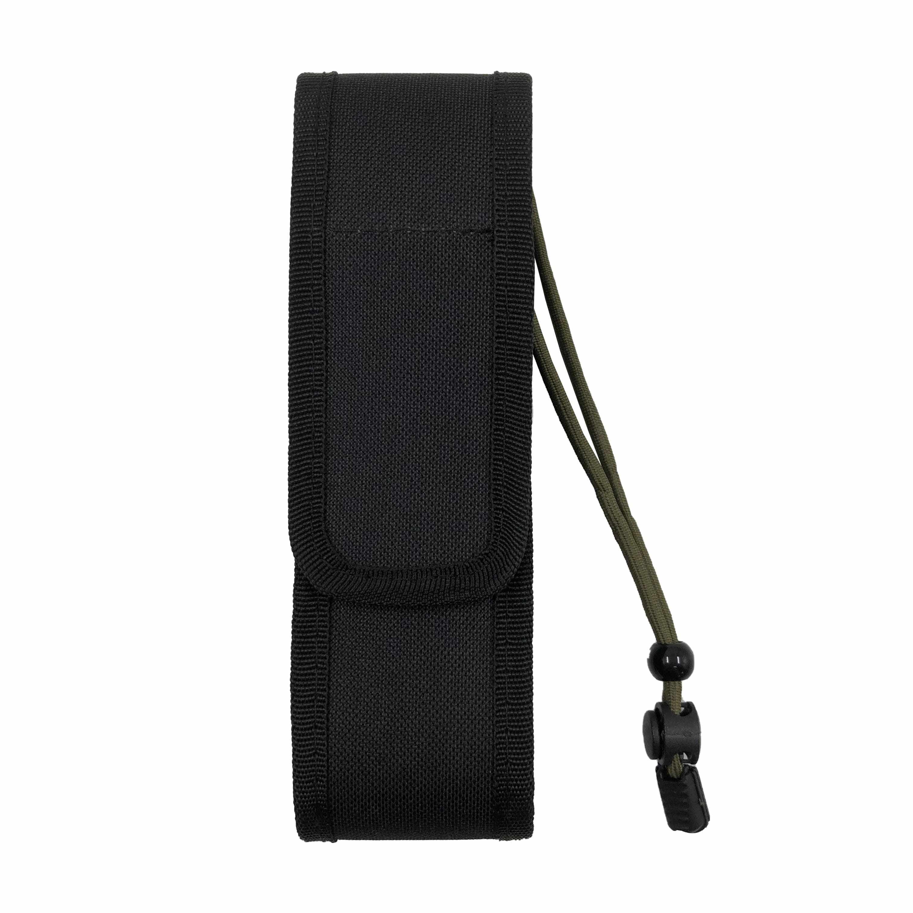 Heavy Duty Nylon Belt Pouch Carry Case with 360 Degree Rotatable Clip for Handheld LED Flashlights and Tactical Torches