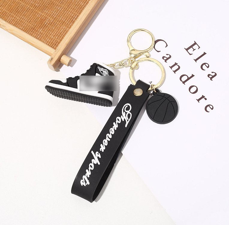 Wholesale Sneaker Cute Pvc Keychain Creative AJ 3D Shoes Keychain