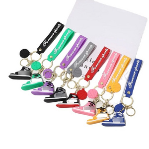 Wholesale Sneaker Cute Pvc Keychain Creative AJ 3D Shoes Keychain