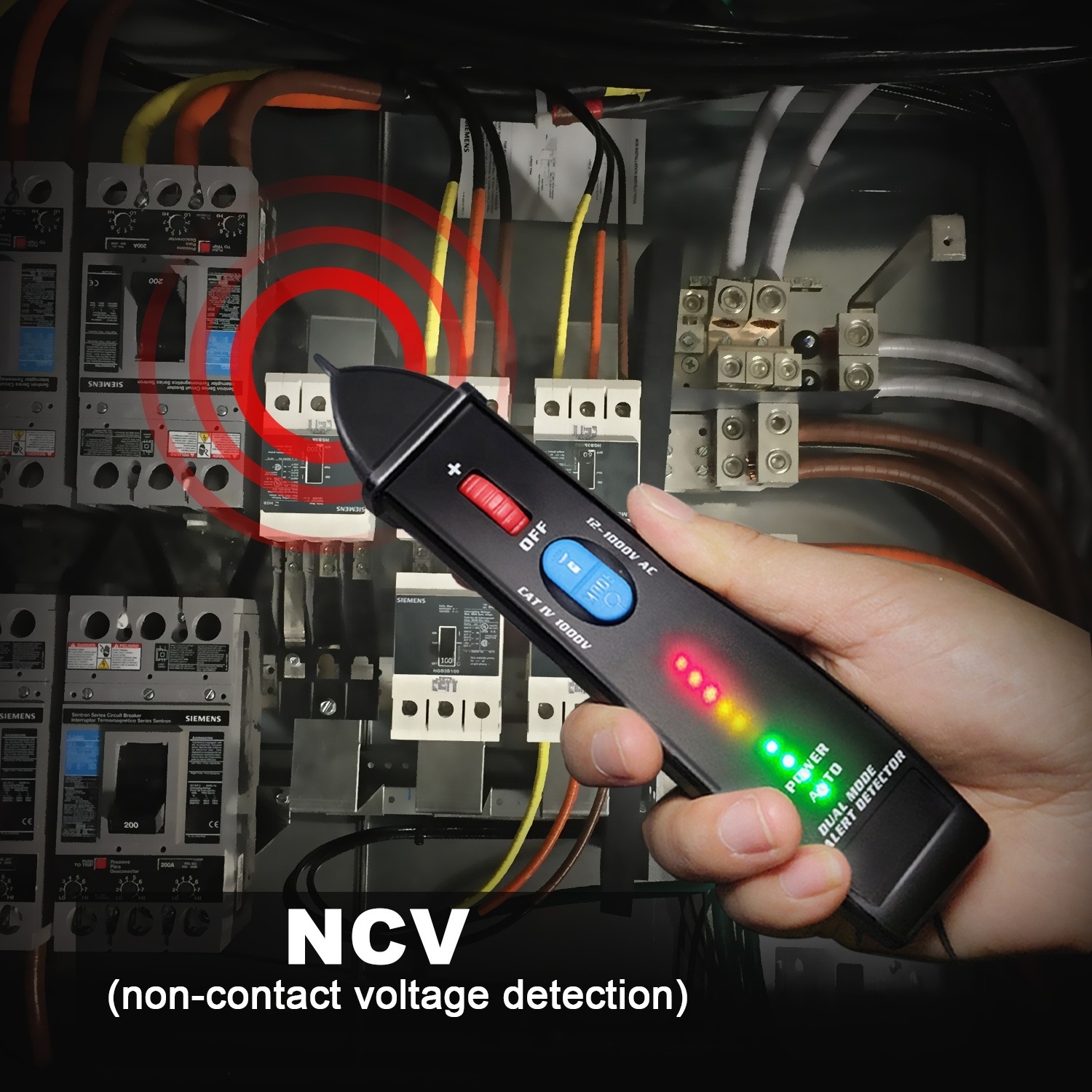 New design smart NCV non contact voltage detector pen AVD07 with flashlight CAT IV 1000V