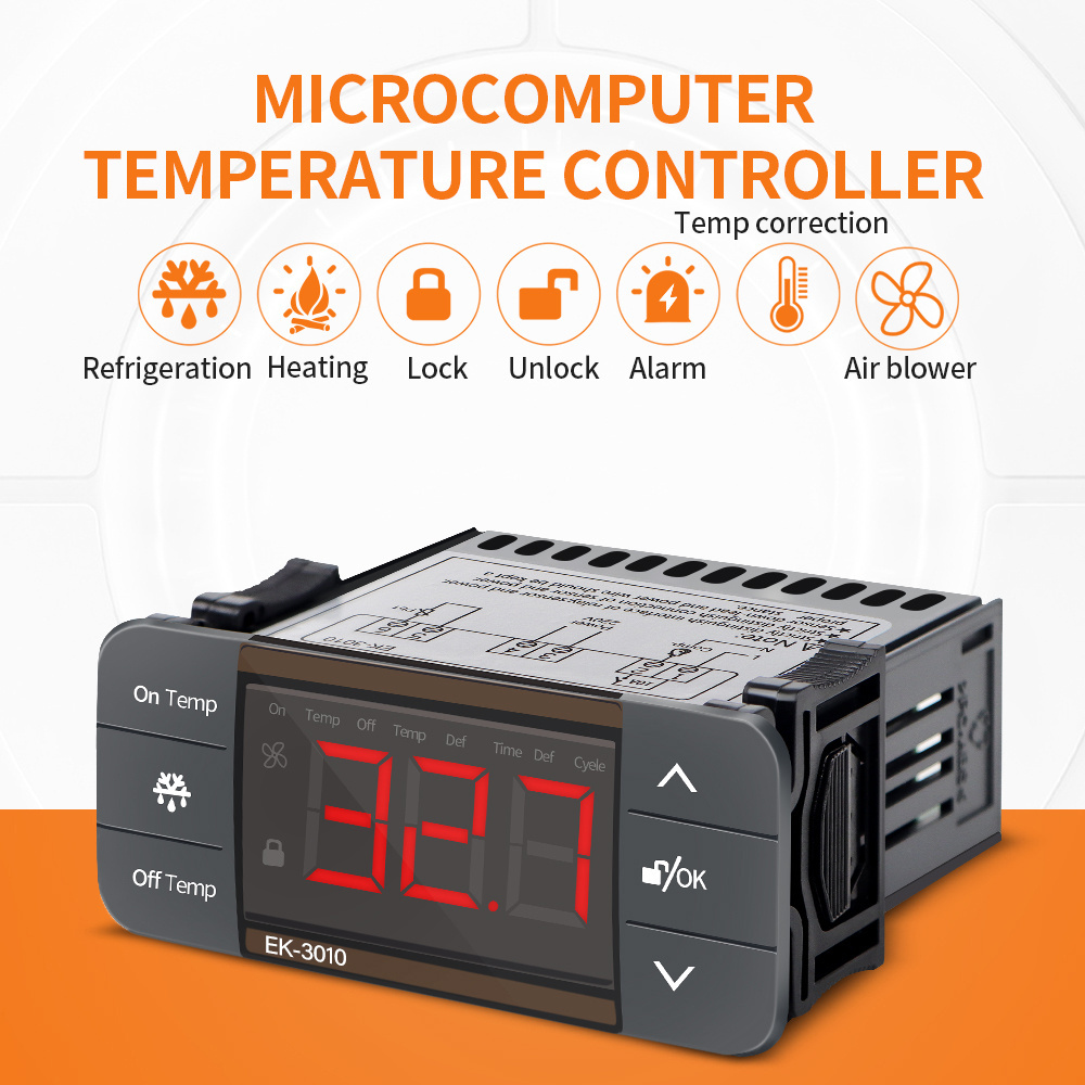 High Quality EK-3010 Refrigeration Defrost Freezer Thermostat Regulator Temperature Controller For Cold Storage