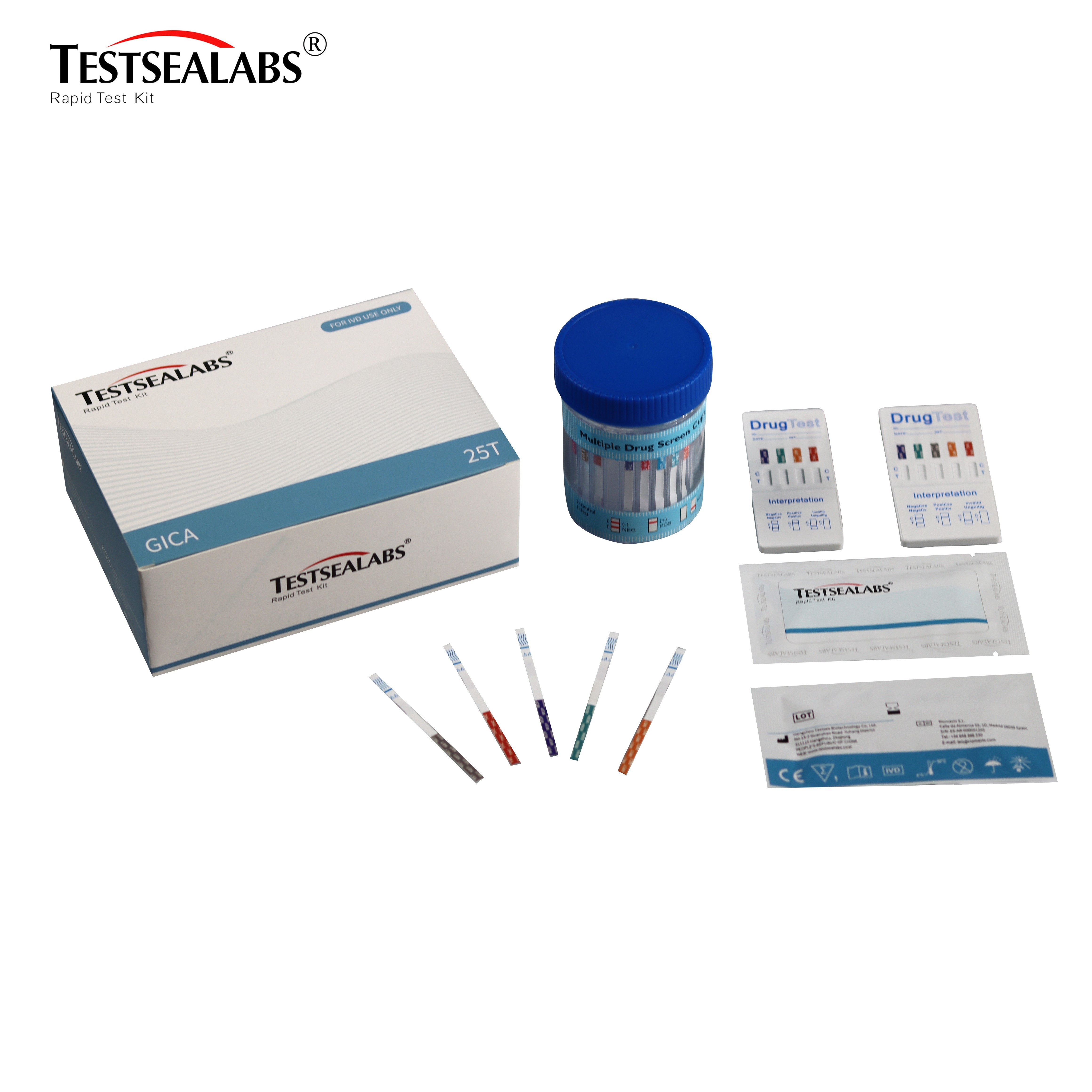 Drug Of Abuse Rapid Test Kit Urine Test With High Accuracy COC Test