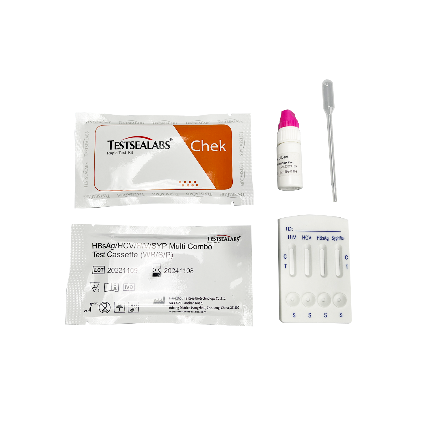 HBsAg HCV HIV SYP Rapid Test 4 in 1