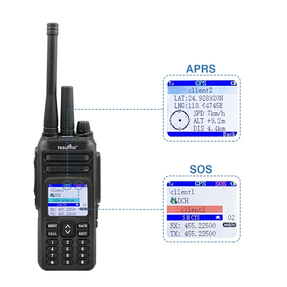 Tesunho TH-680 4G Real PTT Dual Mode PoC Network Two Way Radio