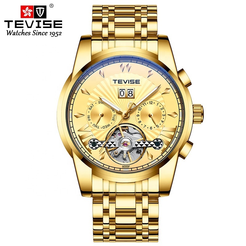 tevise brand business automatic watch 9005F wholesale men automatic mechanical wristwatch for selling