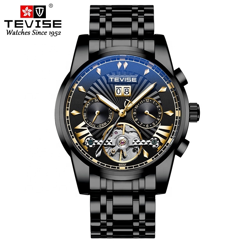 tevise brand business automatic watch 9005F wholesale men automatic mechanical wristwatch for selling