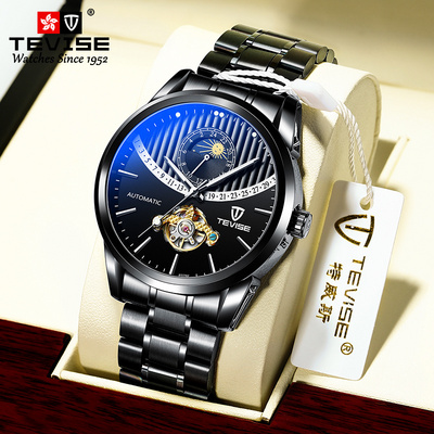 Luxury Brand TEVISE 8378 Automatic Watch Tourbillon Mechanical Watch Sport Self Winding Male Wristwatch Relogio Masculino