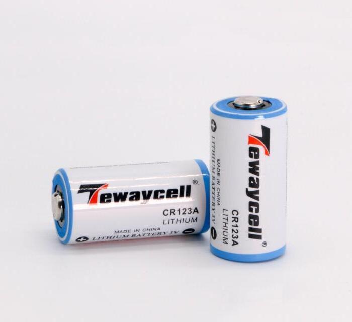 lithium battery flashlight Batteries 1300mah CR123A 3V Non Rechargeable battery