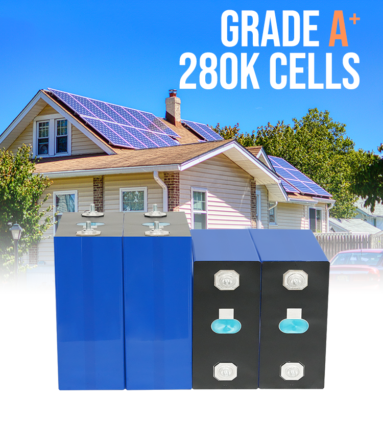 6000 Cycles Lifepo4 Cell 3.2V 280Ah 304Ah 340Ah Li-ion Battery DIY 12V 24V 48V Solar Energy Storage System