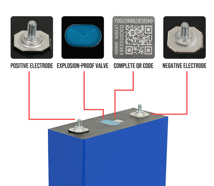 6000 Cycles Lifepo4 Cell 3.2V 280Ah 304Ah 340Ah Li-ion Battery DIY 12V 24V 48V Solar Energy Storage System