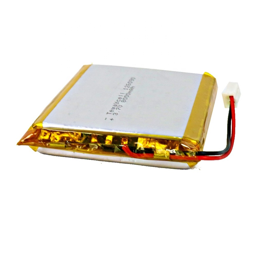 126090 8000mAh 3.7v lithium polymer rechargeable high capacity battery with certificate