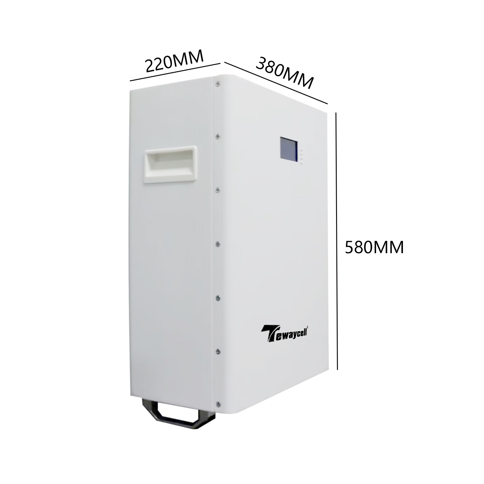 Tewaycell Built In BMS Lithium Ion Cell 100Ah 200Ah 48V 51.2V Lifepo4 Solar Battery  Home Power Energy Storage System