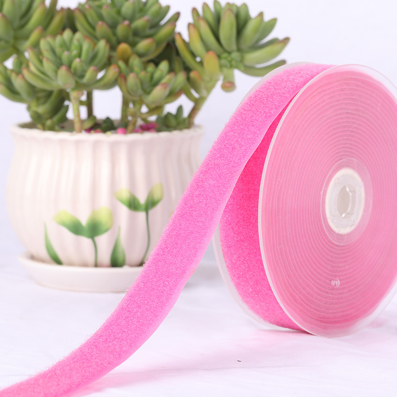 Wholesale High Sticky Hook Loop Self Adhesive Webbing Tape Silk Print Magic Tape Colorful Elastic Band