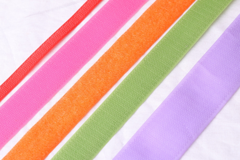 Wholesale High Sticky Hook Loop Self Adhesive Webbing Tape Silk Print Magic Tape Colorful Elastic Band