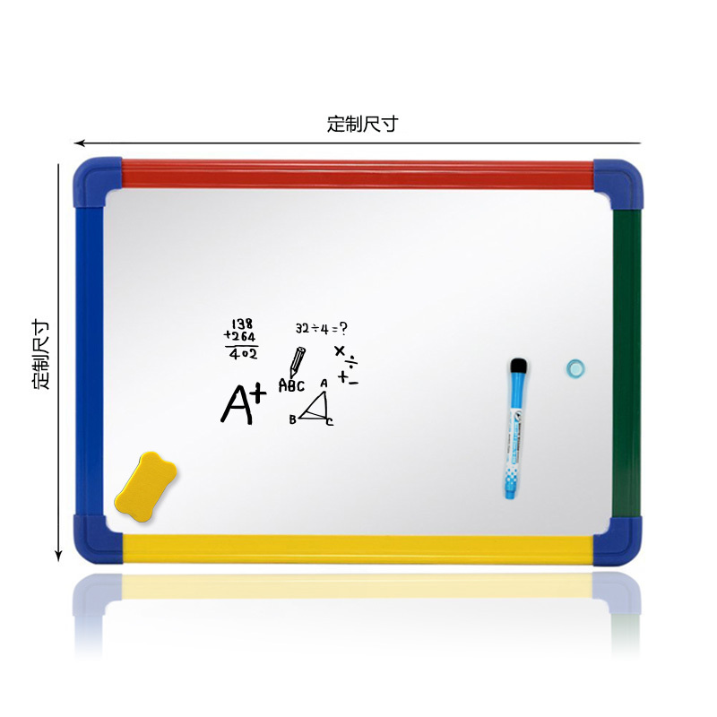 Colorful Custom Kids Magnetic Dry Erase Desk White Board Small Portable Desktop Whiteboard