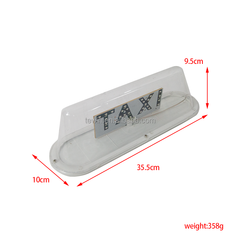 Car accessories LED taxi top light strong magnet cab roof light