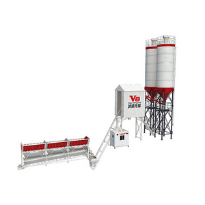 New Full Automatic HZS60 60m3 Concrete Batching Plant Automatic Concrete Mixer Plant With 100ton Cement Silos