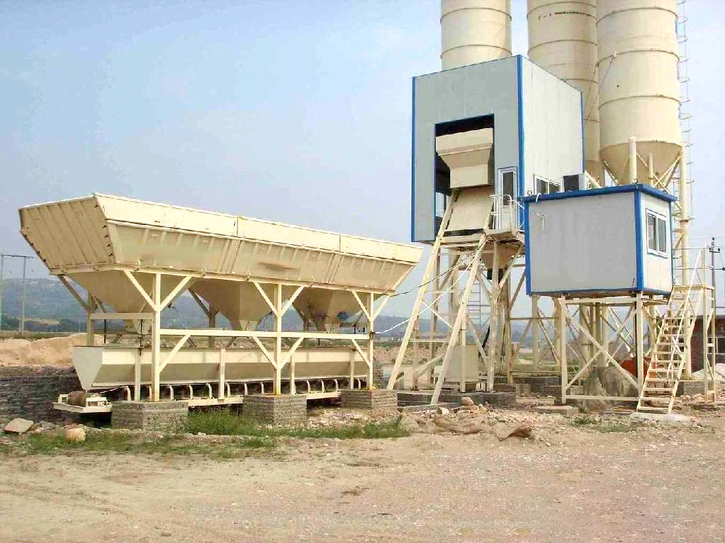 New Full Automatic HZS60 60m3 Concrete Batching Plant Automatic Concrete Mixer Plant With 100ton Cement Silos