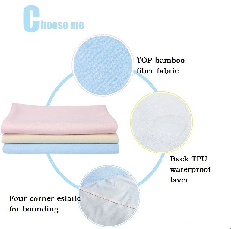 Premium Full Custom Baby Diaper Changing Mat Liner Washable Reusable Adult Bed Waterproof Pad