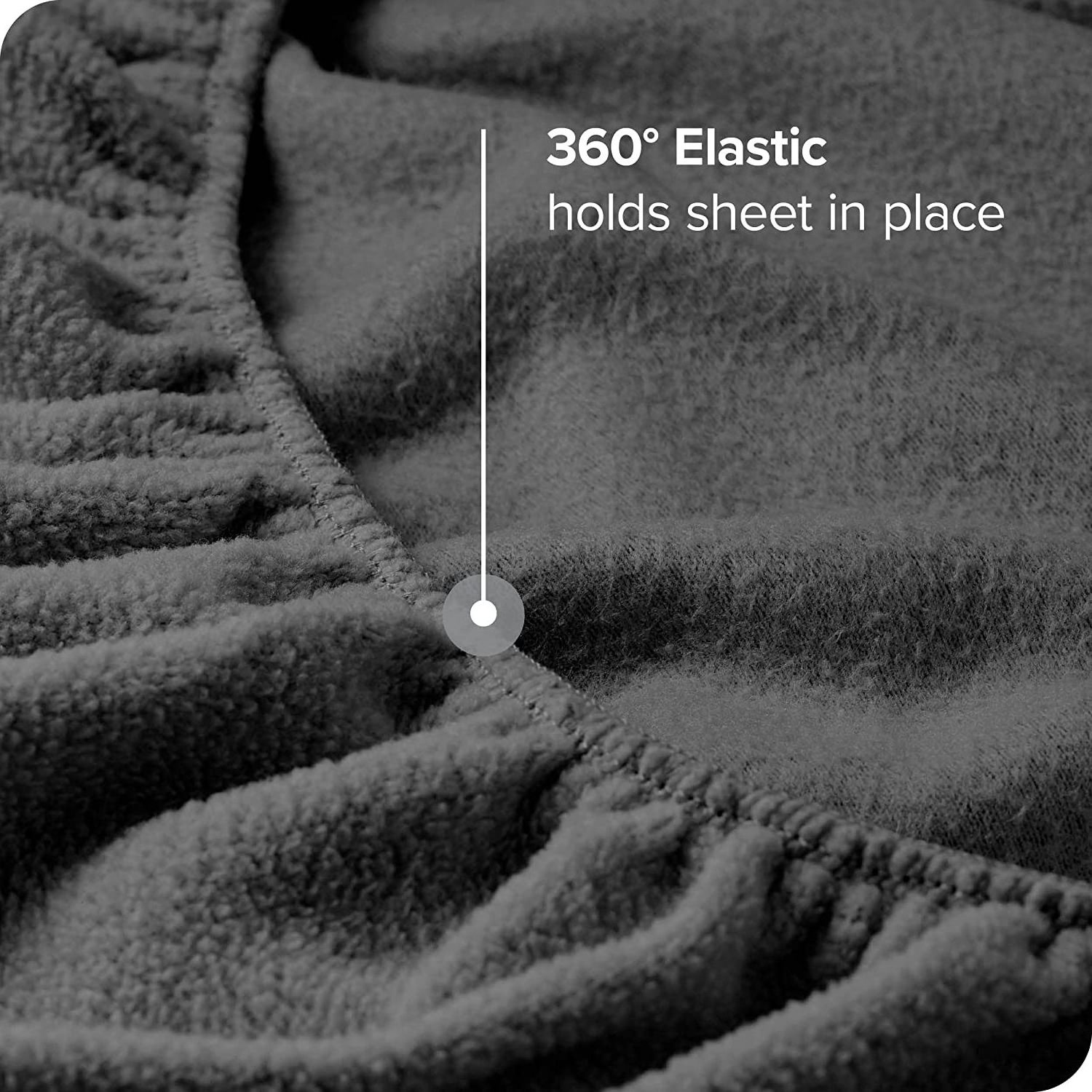 Soft Plush Polar Fleece Fitted Sheet Deep Pocket mattress protector