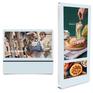 22 inch Lcd advertising digital signage flat panel media player vertical wall mounted elevator display