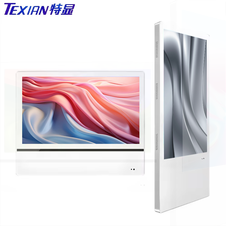 22 inch Lcd advertising digital signage flat panel media player vertical wall mounted elevator display