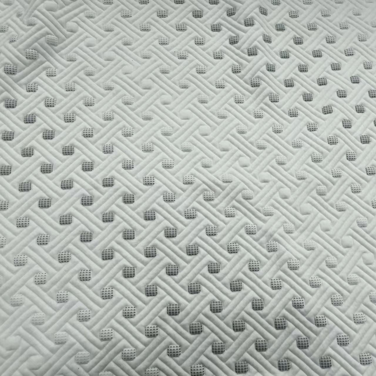 Home Textile Knitting Mattress Fabric Polyester Double side Jacquard Comfortable Stretch Knitted Mattress Ticking Fabric