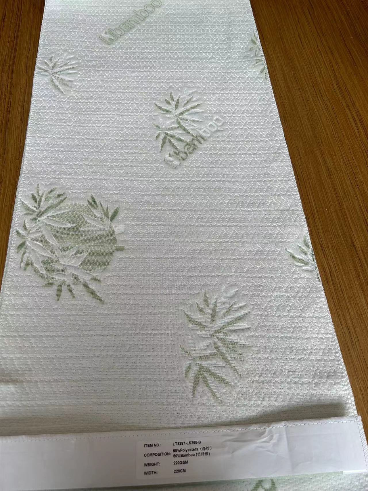 Wholesale Waterproof 100% Polyester Bamboo Fabric Knitted Jacquard Cloth Fabrics for Mattress