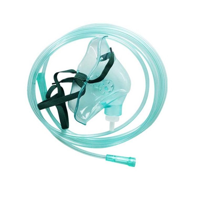 Oxygen mask with reservoir bag non-rebreather hyperbaric oxygen mask