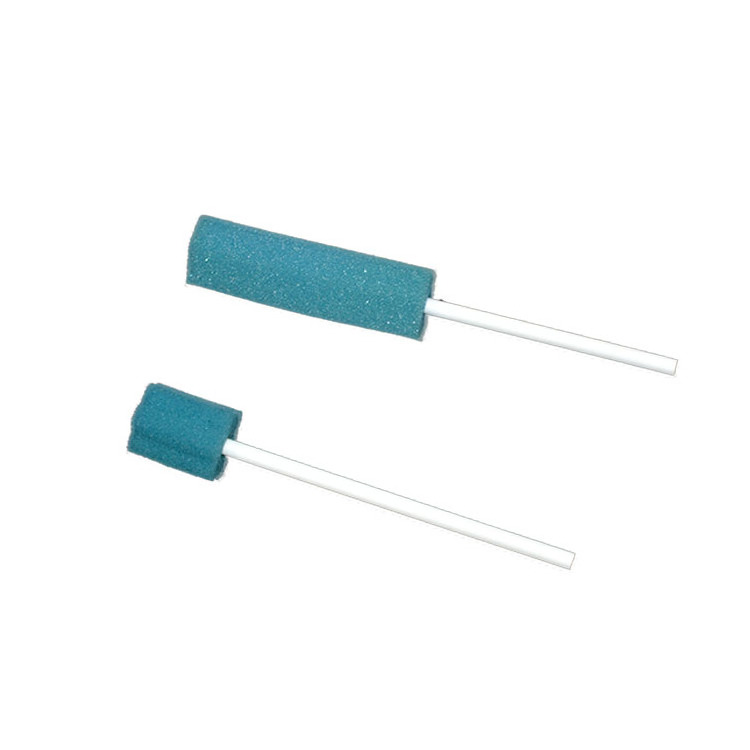 Medical disposable sterile vaginal cleaning foam sponge brush