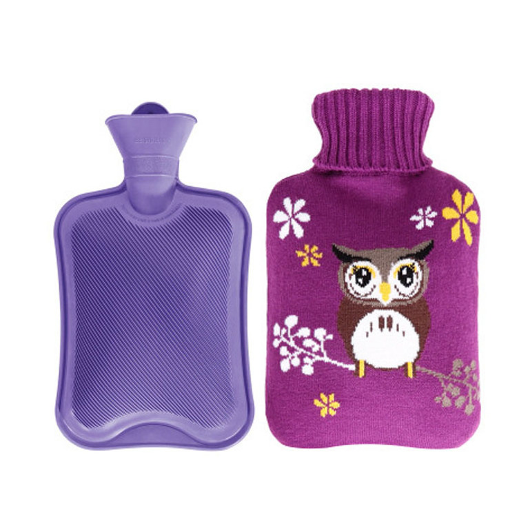 High Quality Wholesale manufacturer 2000Ml mini Hot Water Bag with cover, Hot Water Bottle